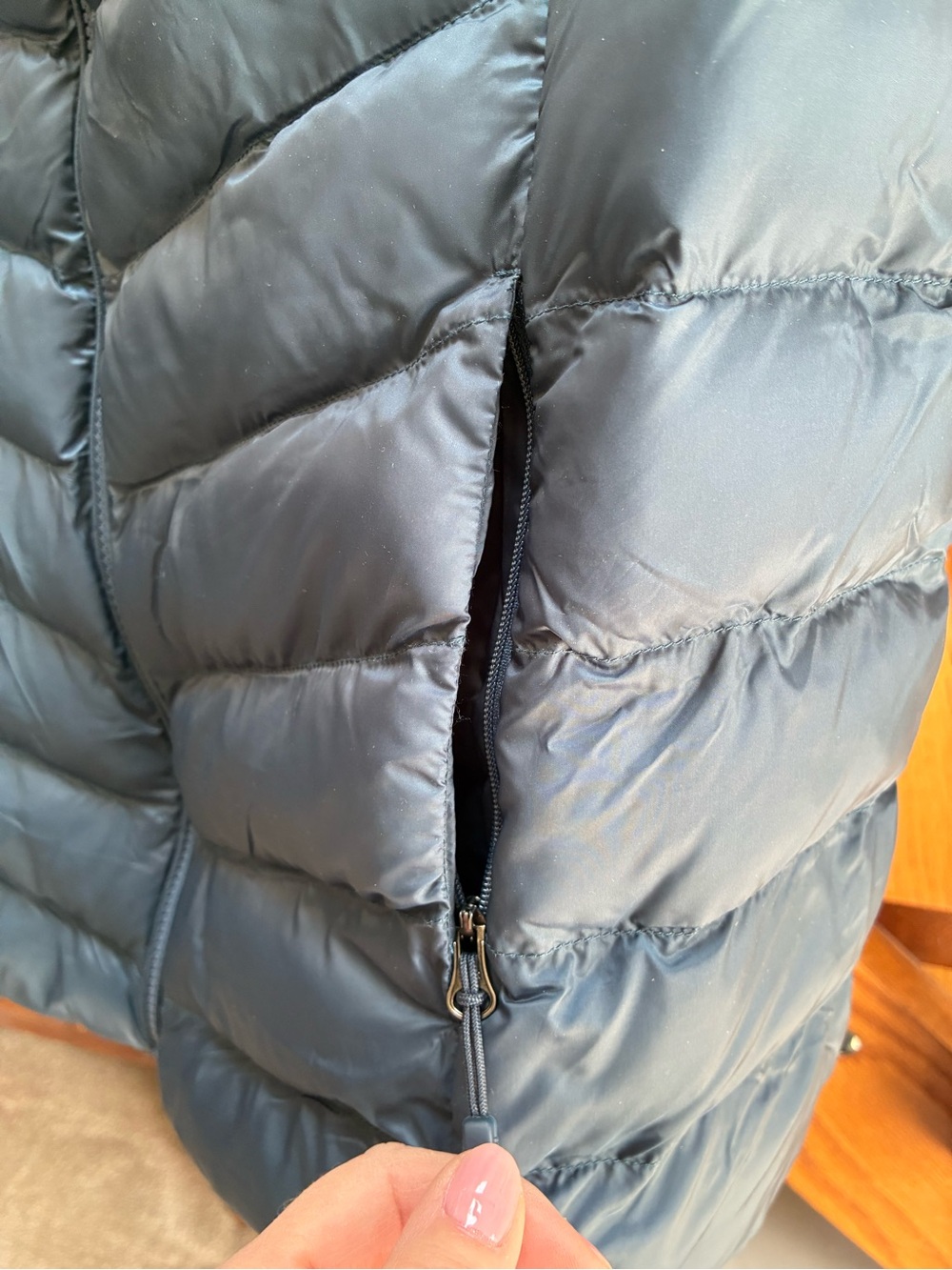 32 Degrees Navy Quilted Puffer Vest Women’s XL - Picture 3 of 5